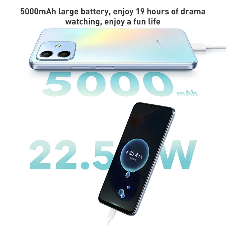 Dual Back Cameras, Side Fingerprint Identification, 5000mAh Battery, 6.5 inch Magic UI 5.0 (Android R) Qualcomm Snapdragon 480 Plus Octa Core up to 2.2GHz, Network: 5G, Not Support Google Play, 6GB+128GB