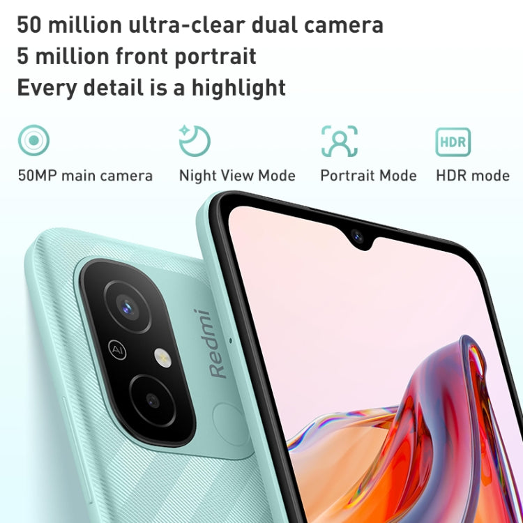 5000mAh Battery, Face Identification, 6.71 inch MIUI 13 MediaTek Helio G85 Octa Core up to 2.0GHz, Network: 4G, Dual SIM, Not Support Google Play, 6GB+128GB
