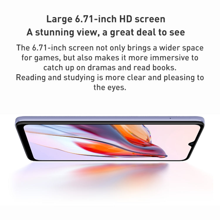 5000mAh Battery, Face Identification, 6.71 inch MIUI 13 MediaTek Helio G85 Octa Core up to 2.0GHz, Network: 4G, Dual SIM, Not Support Google Play, 6GB+128GB