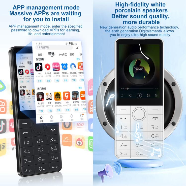 DOOV Z17 Pro Keypad Phone, 3GB+32GB, 2.8 inch Android 13 Mediatek MT6762 Octa Core, Network: 4G, Z17 Pro