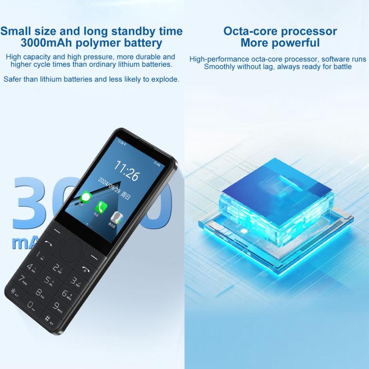 DOOV Z17 Pro Keypad Phone, 3GB+32GB, 2.8 inch Android 13 Mediatek MT6762 Octa Core, Network: 4G, Z17 Pro