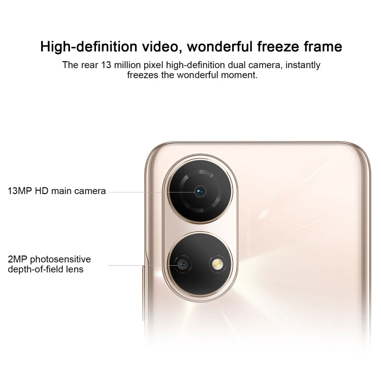 Dual Back Cameras, Face ID & Side Fingerprint Identification, 6.74 inch Magic UI 5.0 Dimensity 700 Octa Core up to 2.2GHz, Network: 5G, OTG, Not Support Google Play, 6GB+128GB
