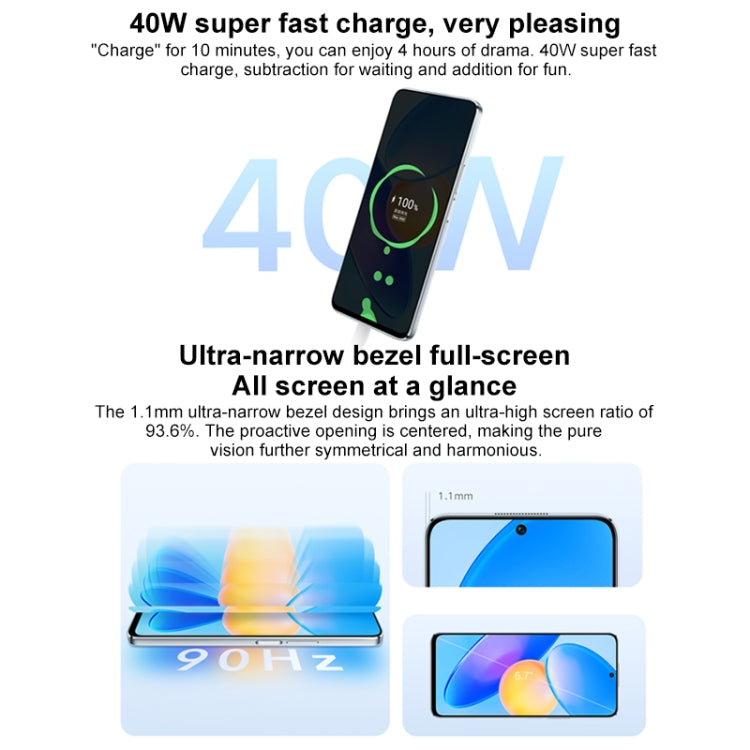 Dual Back Cameras, Side Fingerprint Identification, 4000mAh Battery, 6.7 inch Magic UI 5.0 (Android 11) MediaTek Dimensity 810 Octa Core up to 2.4GHz, Network: 5G, OTG, Not Support Google Play, 8GB+256GB